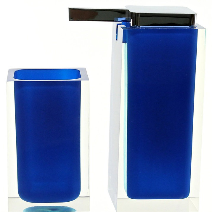 Currahee Bathroom Accessory Set, Blue