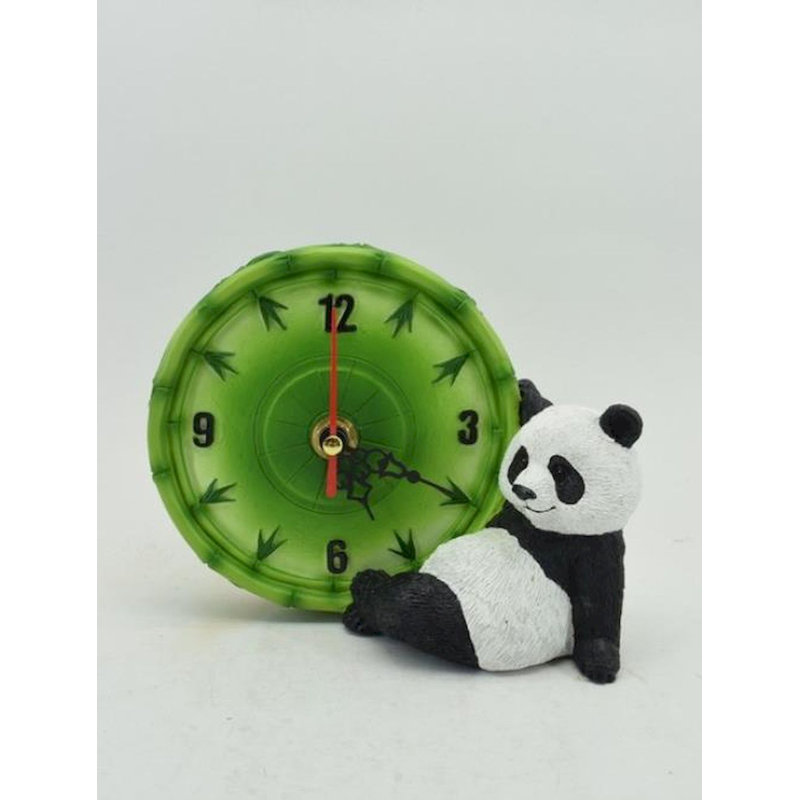 Resin Mechanical Tabletop Clock in Green