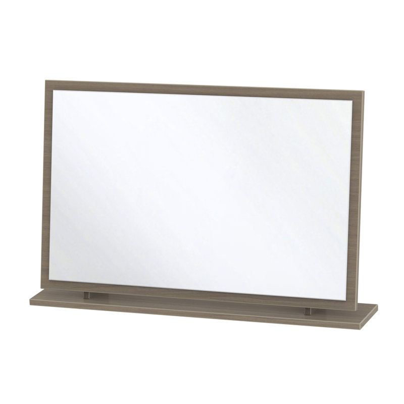 Fully Assembled Grety Dresser Mirror, Toronto Walnut