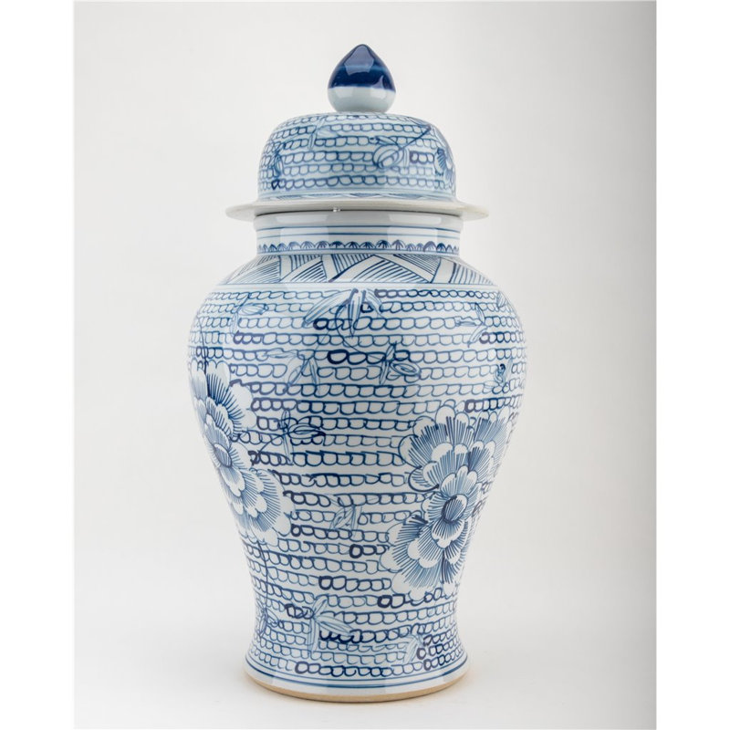 Handmade Porcelain Ginger Jar