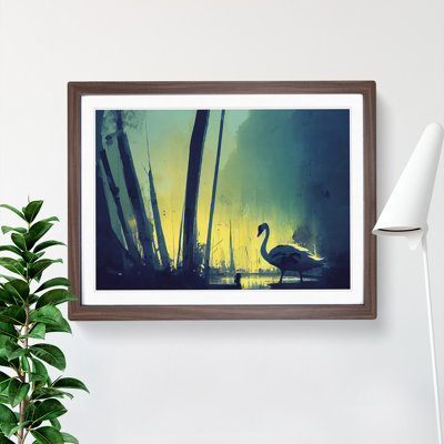Swan Art Painting Vol.1 1 Piece Single Picture Frame Painting