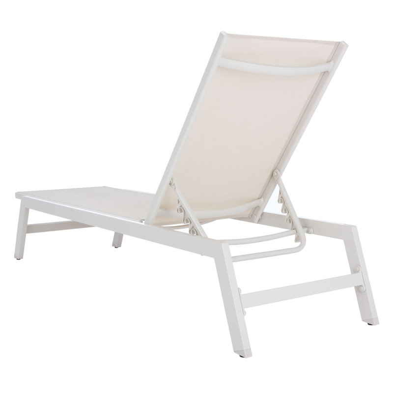 Yves Sunlounger, Silver/Beige