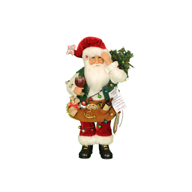 Lighted "Honey-Do" Santa Figurine