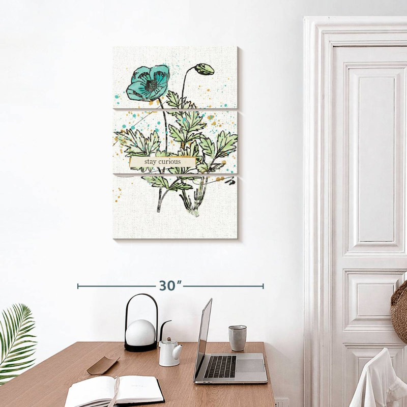 «Harnek Thoughtful Blooms Curious», H 32 po x l 20 po