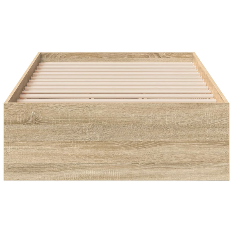 Bed Frame Sonoma Oak Engineered Wood