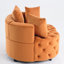 Siège d'appoint de 38 pouces de largeur - velours orange For Living-553058402