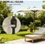 Petit demi-parasol ventilé avec demi-parasol pour l'extérieur