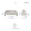 Ensemble de salon en chenille moderne et contemporain avec support à ressorts ensachés et coussins décoratifs assortis Kismet-1074115436