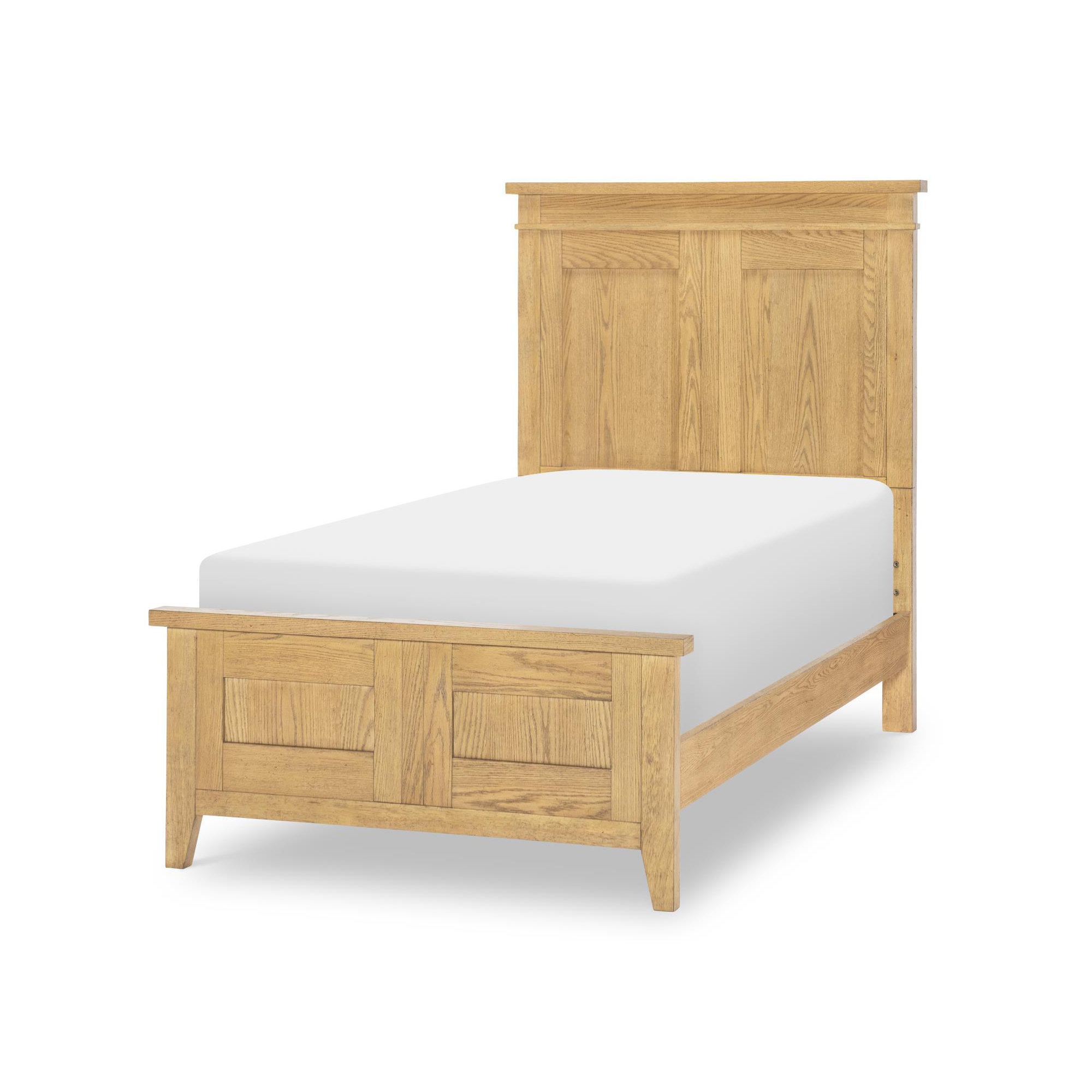 Today's Traditions Complete Panel Bed, Hickory, Twin