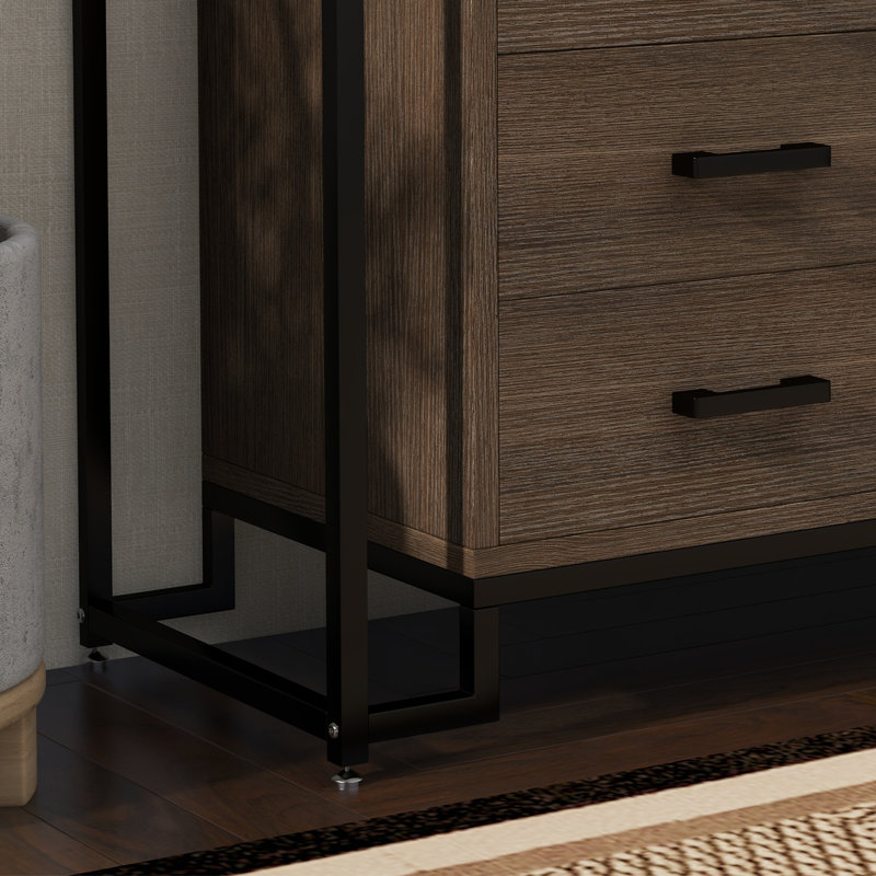 Commode d'appoint Truesdale, Noir