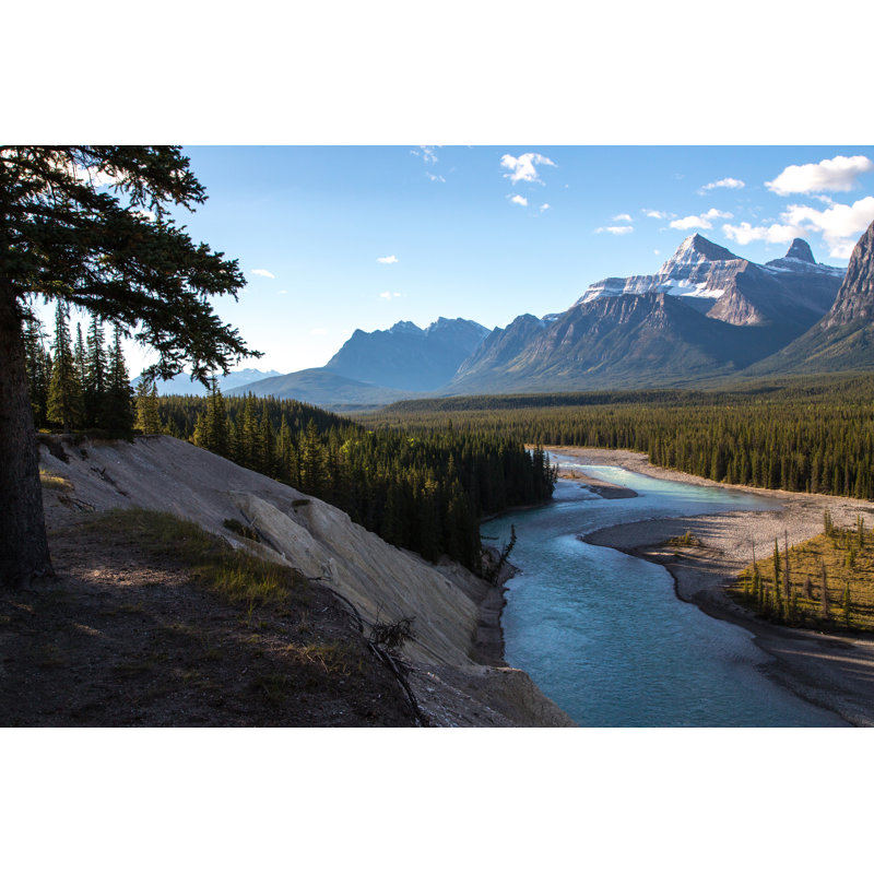 Amirkhan River in Rockies sur toile, H 8 po x l 12 po x P 1,25 po