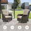 Ensemble de chaises berçantes et pivotantes 360 degrés Mickala-977050436-977050438