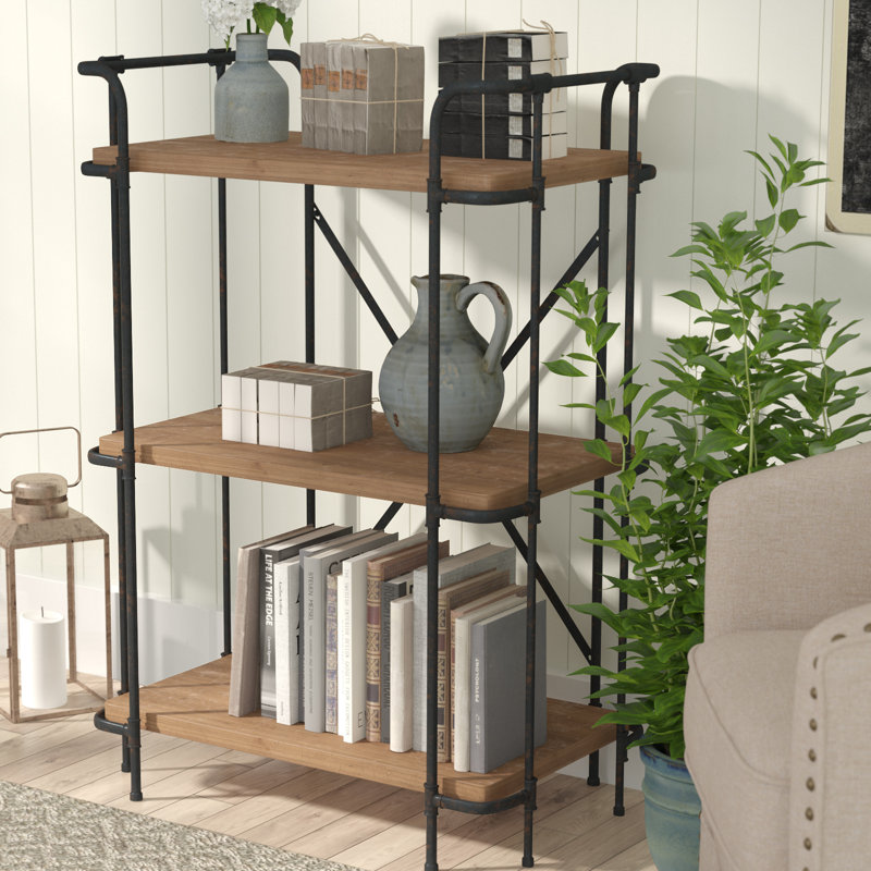 Étagère à livres H 40,5 "x l 27,75" Abdurrahman, Brun