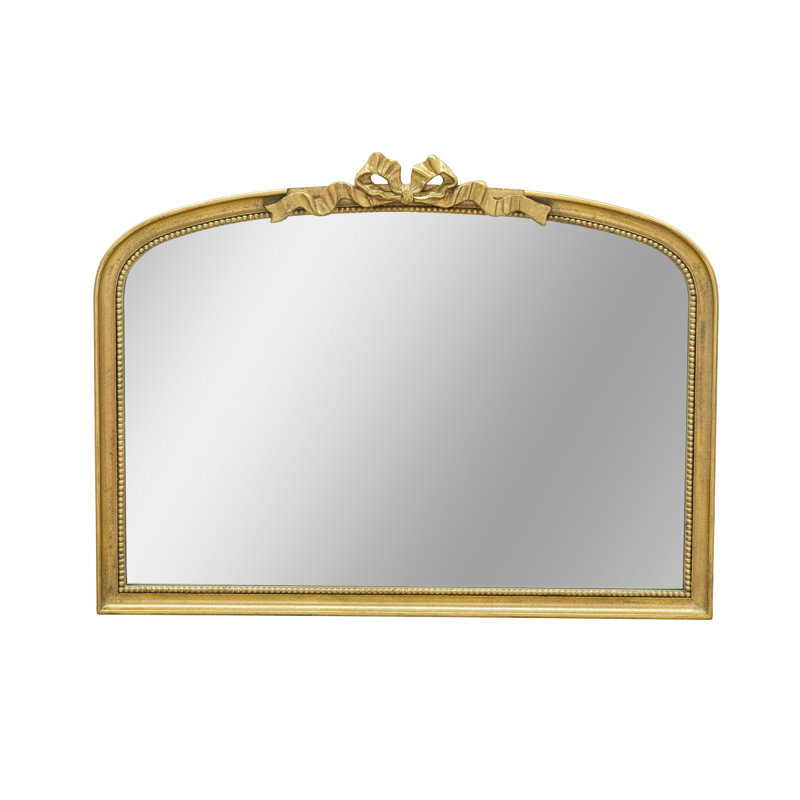 40.2" X 29.9" Baroque Style Gold Arch Mirror, 29.9" x 40.2"