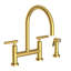 East Linear Kitchen Bridge Faucet with Side Spray-2022674631-2135088579