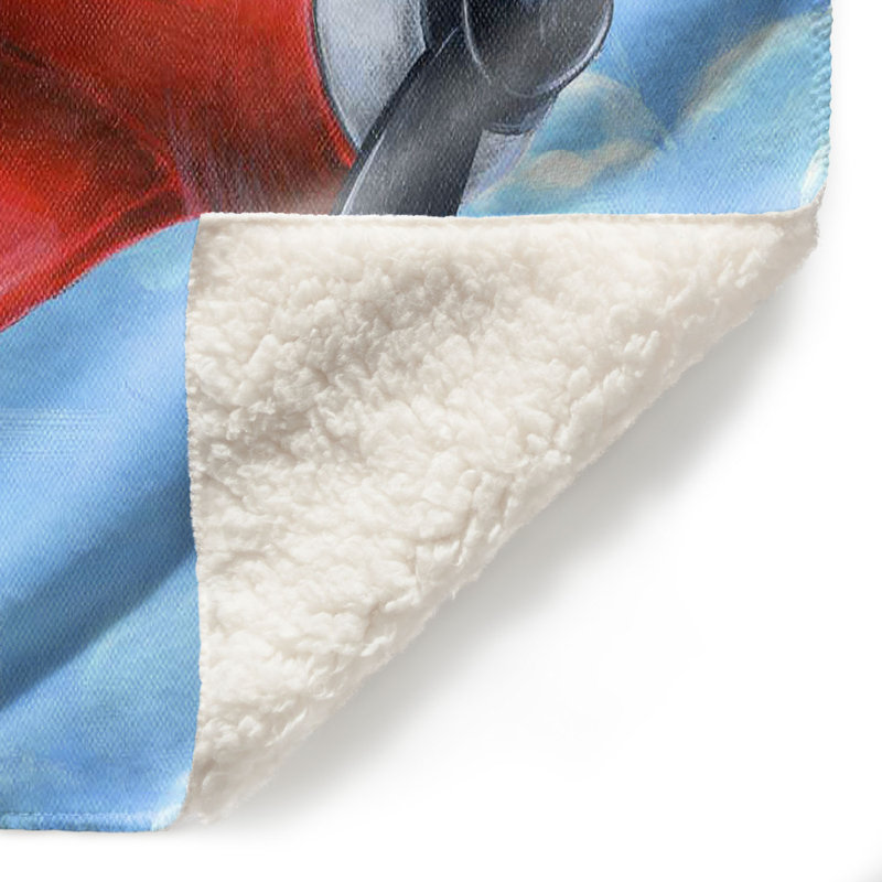 Couverture sherpa doux à oreilles, l 51 po x L 60 po