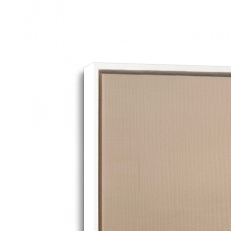 «Silken Sandrifts», reproduction sur toile, Cadre flottant blanc opaque, H 12,75 po x l 12,75 po x P 1,75 po