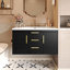 Meuble-lavabo mural avec lavabo en résine-1021843292