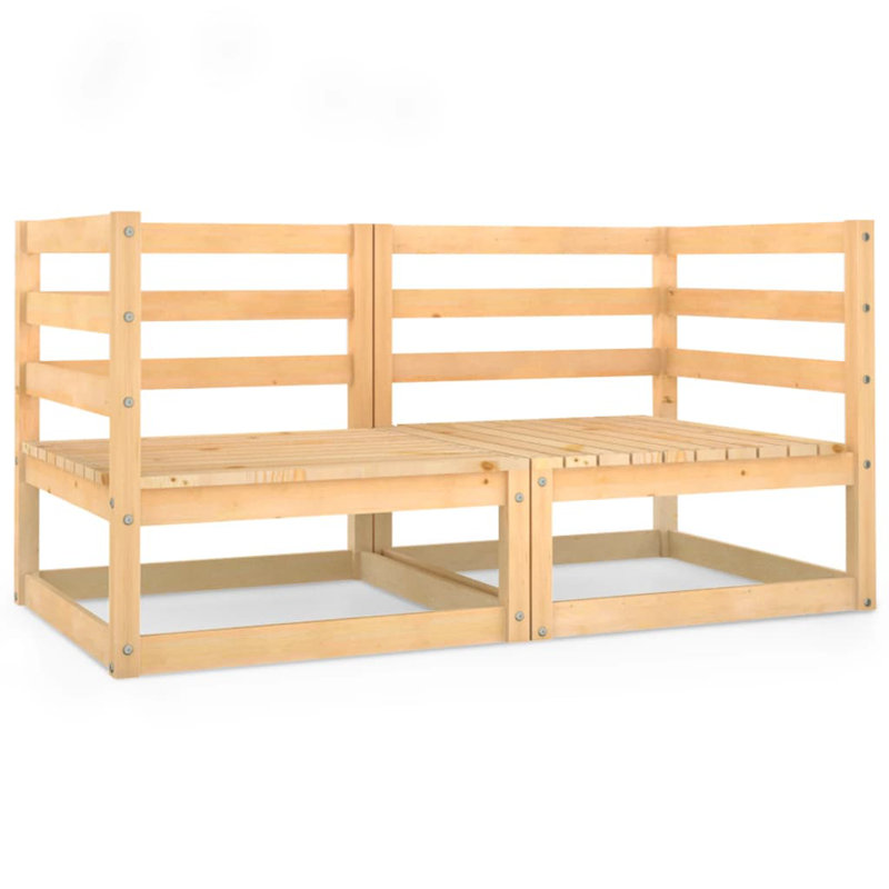 Dylahn 140cm Wide Pine Loveseat, Brown