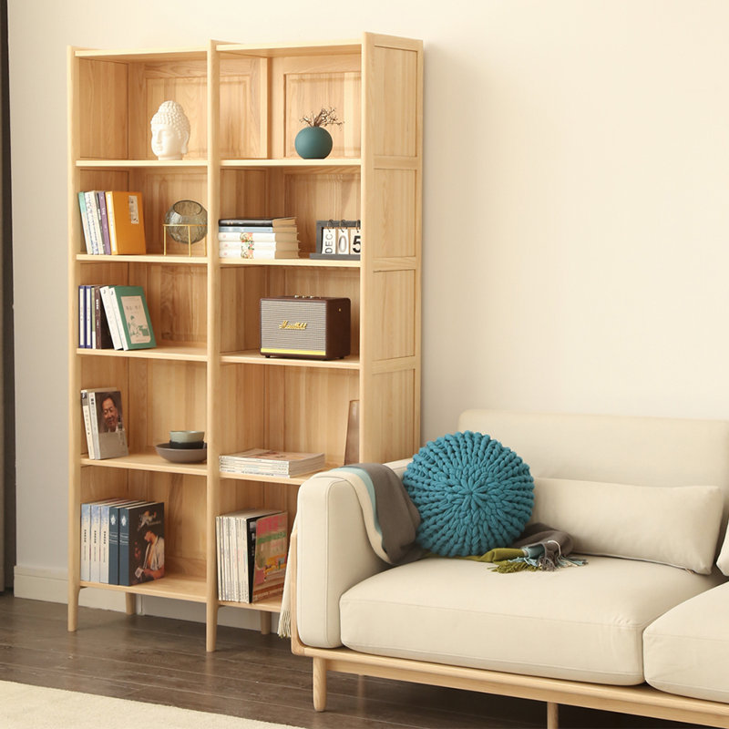 Classic solid wood storage bookcase