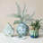 Hand‑Painted Ceramic Vase With Crane Pattern