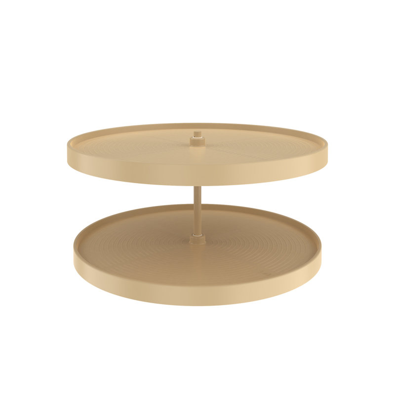 Plateau tournant double en polymère Rev-A-Shelf, L 24 po, Amande
