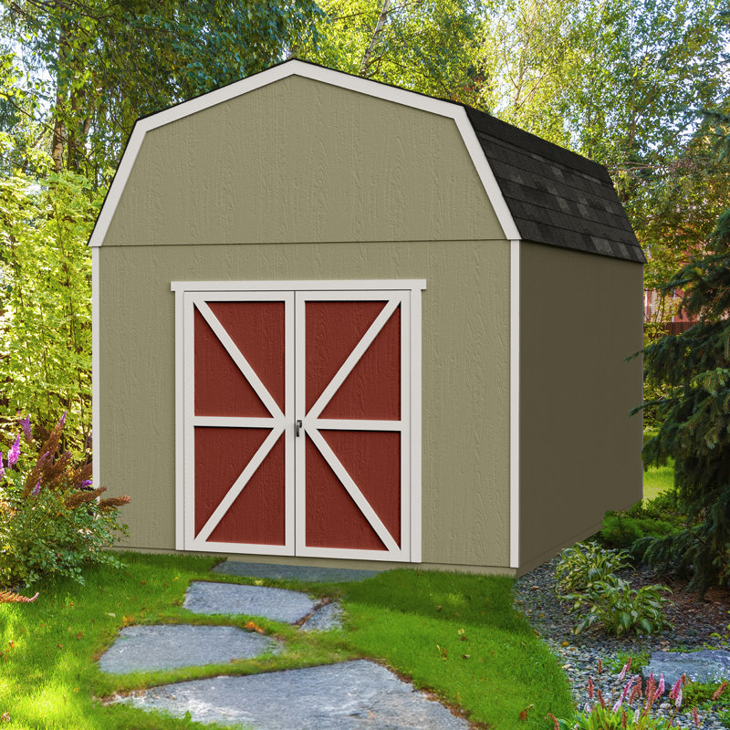 Braymore Wood Storage Shed, No, 10' W x 14' D, With Floor