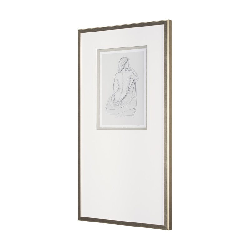 «Kinner Model I» par Studio A, reproduction d'art encadrée à la main avec passe-partout, Modèle assis I