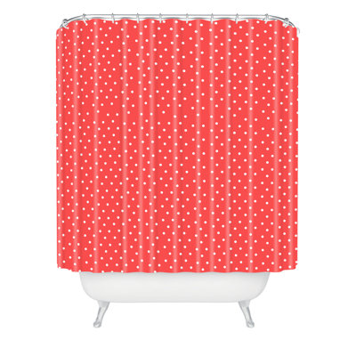 Canela Polka Dots Shower Curtain