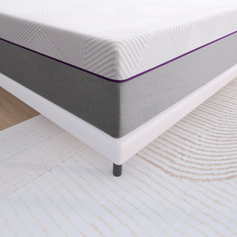 12" Gel Memory Foam Mattress Quiet Low Motion Medium Pressure Relief Boxed, Short Queen