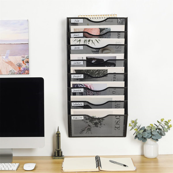 Hanging Metal File Rack 17 Stories Owetta Metal Hanging File Frames | Wayfair.co.uk
