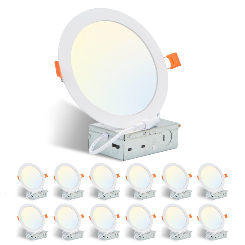 12-Pack 6" LED Recessed Ceiling Light