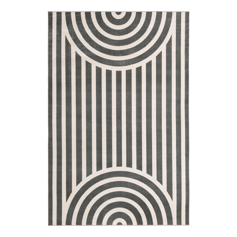 Unique Loom Lines Whimsy Kids Rug, Rectangle 6'1" x 9'