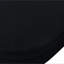 Banc de rangement repose-pieds ovale en flanelle avec pieds en métal - noir (43,5 po x 16 po x 16 po)-134096992