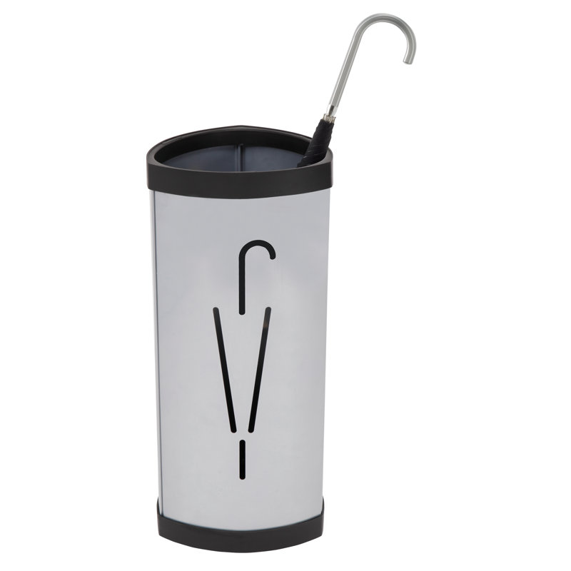 Abiha Metal Freestanding Umbrella Stand, Metallic