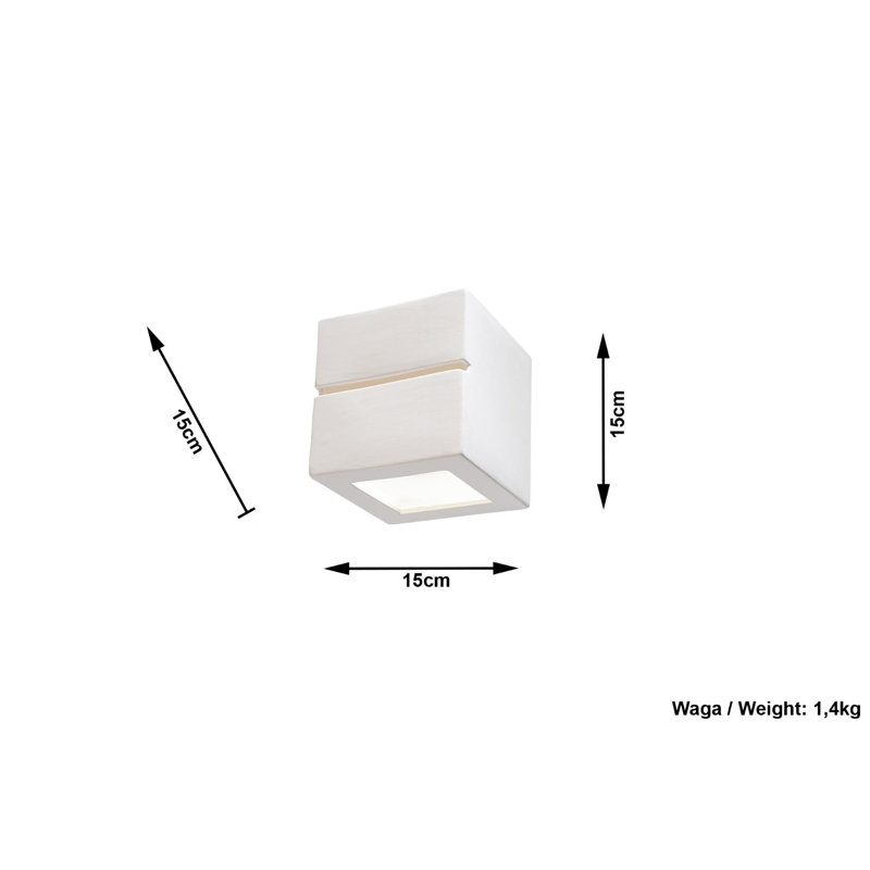 Anberlyn Ceramic Flush Mounted Sconce