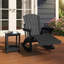  Chaise berçante pliante en PEHD pour l'extérieur Adirondack avec repose-pieds rétractable-615834110