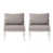 Coussin gris clair / structure blanche est en rupture de stock