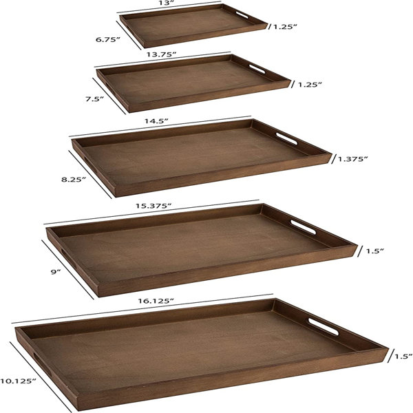 Millwood Pines Antoinette Tray - Set of 5+