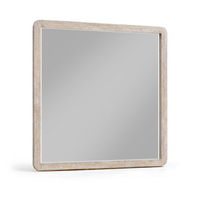 Adagio Natural Solid Wood And Oak Veneer Mirror