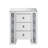Mirrored & Faux Agate Stone Finish Accent Table (Assembled)