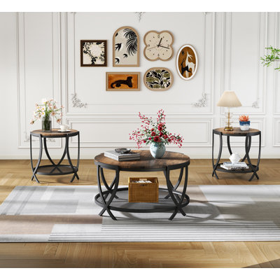 Aumiller 3 - Piece Living Room Table Set