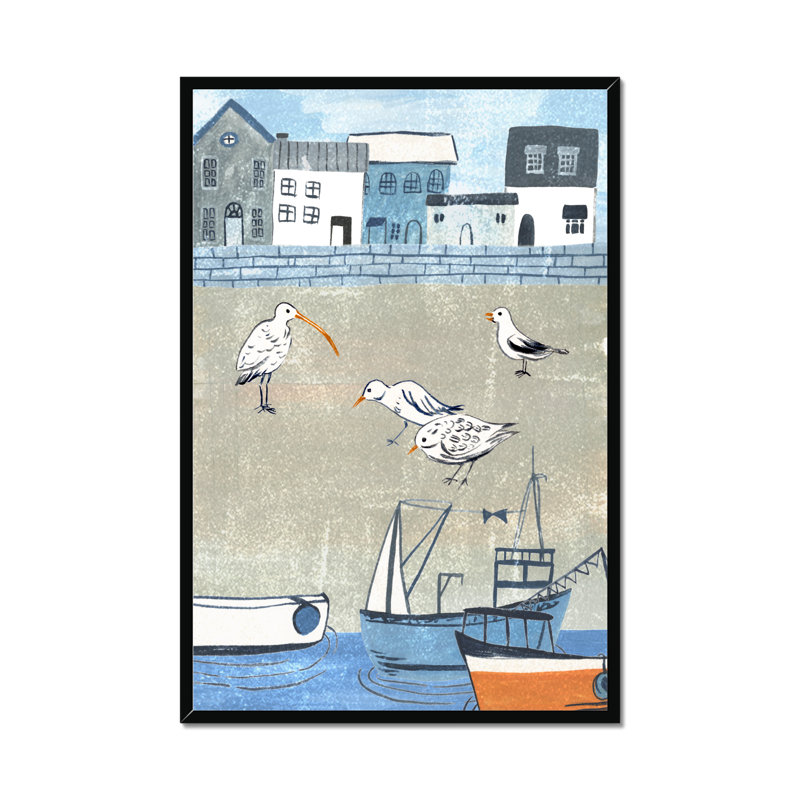 Sailors Rest II by Melissa Wang - Painting, Black Framed Paper Print, 95cm H x 65cm W