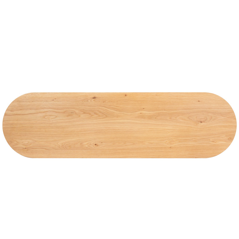 Jesbelina Oval 4 Door Wood Sideboard, Natural