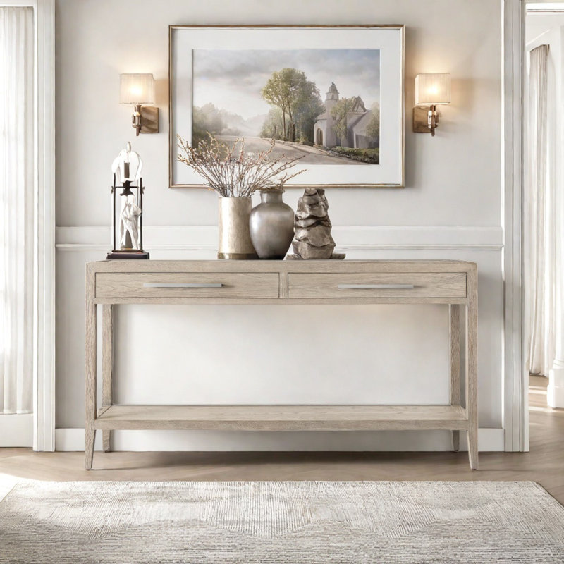 Console champêtre rétro, Gris