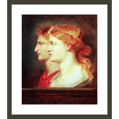 Tiberius (42BC-37AD) et Agrippina par Peter Paul Rubens - impression giclée encadrée