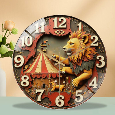 Horloge murale Lion