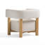 Fauteuil demi-tonneau 30,7 po Gardenia