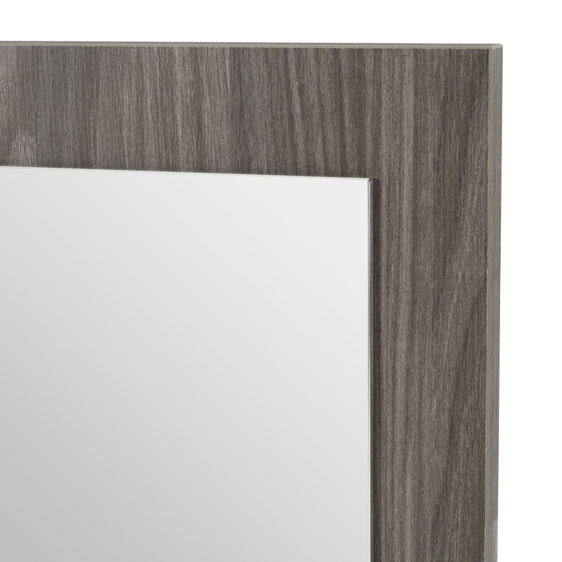 Miroir pour commode Whisenhunt, Gris orme