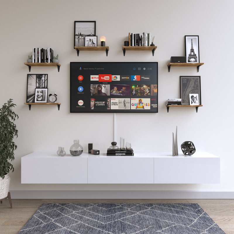 Tablette en bois massif Khorawa